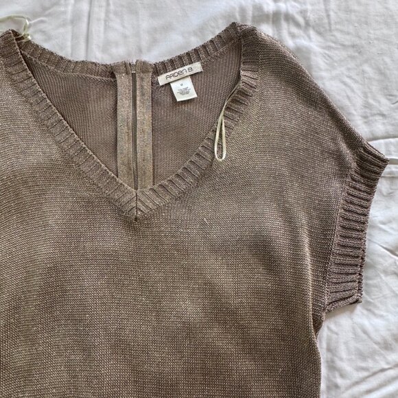 Arden B Metallic Knit Tunic Sweater – Size M - Picture 5 of 6